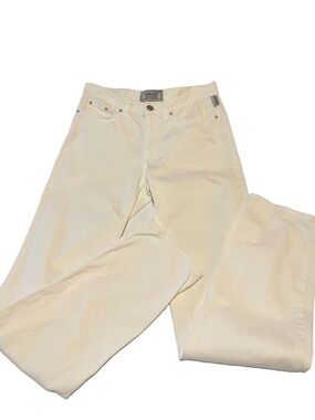 Versace Jeans Signature White W27 Medusa Denim Slim Y2K McBling Vintage
